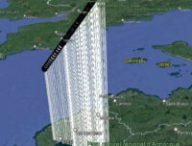 Trajectoire du bolide. // Source : Fripon/Vigie-Ciel (image recadrée) Trajectoire du bolide. // Source : Fripon/Vigie-Ciel (image recadrée)