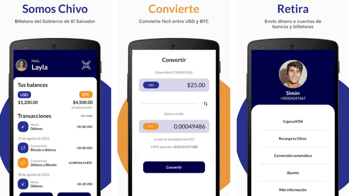 Le portefeuille digital Chivo permet aux Salvadoriens d'utiliser le bitcoin au quotidien. // Source : Chivo Le portefeuille digital Chivo permet aux Salvadoriens d'utiliser le bitcoin au quotidien. // Source : Chivo