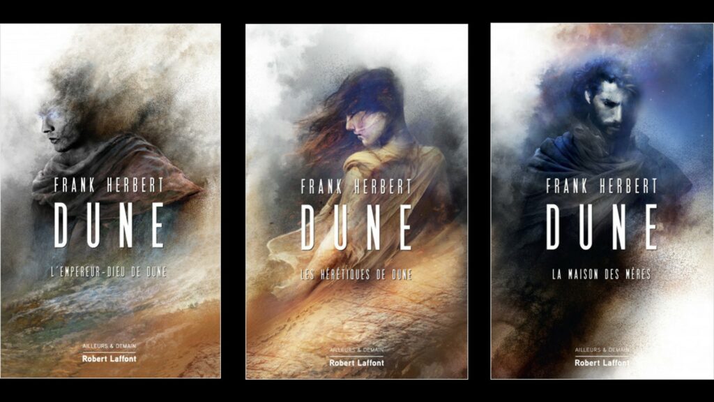 Tomes 4, 5, 6 de Dune. // Source : Robert Laffont