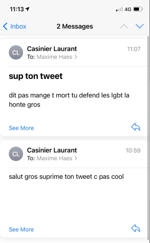 Un échange de mails savoureux // Source : Capture d'écran Numerama Un échange de mails savoureux // Source : Capture d'écran Numerama