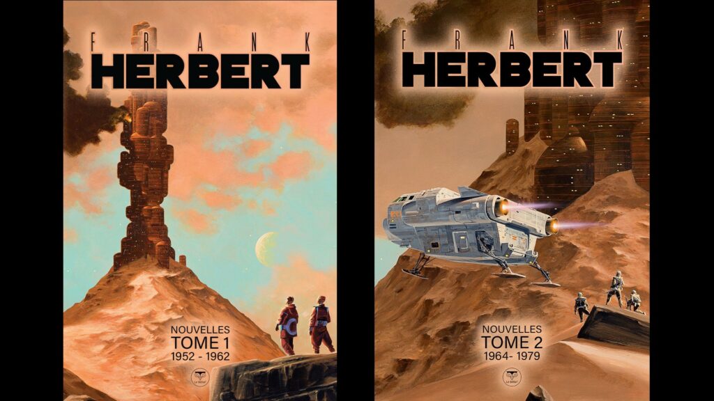 Les deux tomes de l'intégrale des nouvelles de Frank Herbert. // Source : Le Bélial