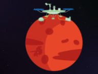 InSight sur Mars. // Source : Nino Barbey pour Numerama