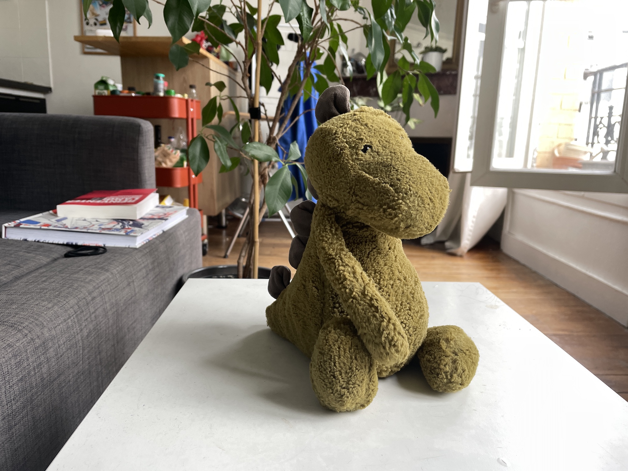 Dino avec un iPhone 12 mini
