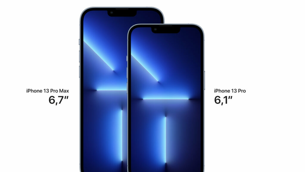 Les deux modèles Pro ont un écran 120 Hz // Source : Apple Les deux modèles Pro ont un écran 120 Hz // Source : Apple