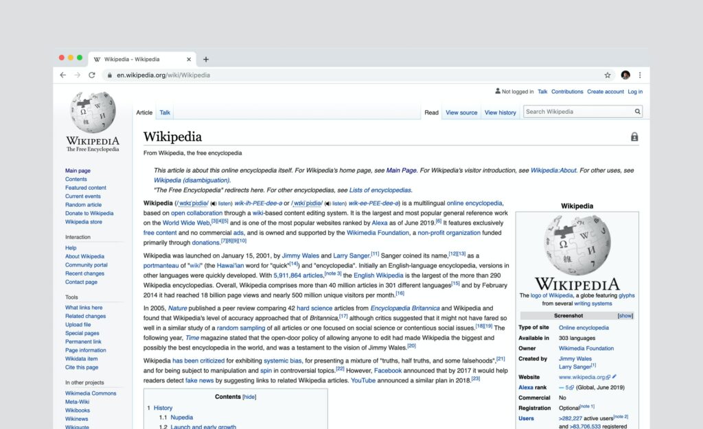 Wikipedia // Source : Luc Chesser / Unsplash Wikipedia // Source : Luc Chesser / Unsplash
