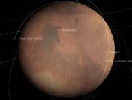 Mars et la position de plusieurs missions de la Nasa. // Source : Capture d'écran Nasa Science