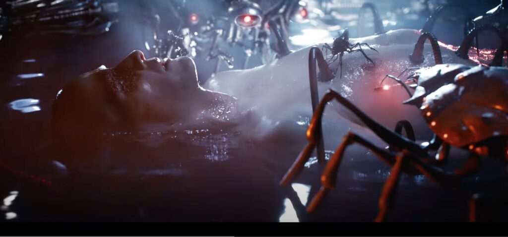Capture d'écran du trailer de Matrix 4 // Source : YouTube/Warner Bros Capture d'écran du trailer de Matrix 4 // Source : YouTube/Warner Bros
