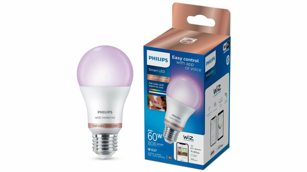 Une ampoule Smart Led de Philips // Source : The Verge - Signify Une ampoule Smart Led de Philips // Source : The Verge - Signify