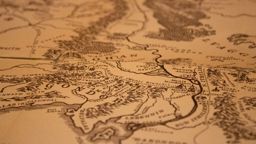 Carte de la Terre du milieu. // Source : Pixabay (image recadrée)