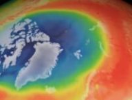 Le trou qui s'est formé dans la couche d'ozone, au Pôle Nord, au printemps 2020. // Source : ESA