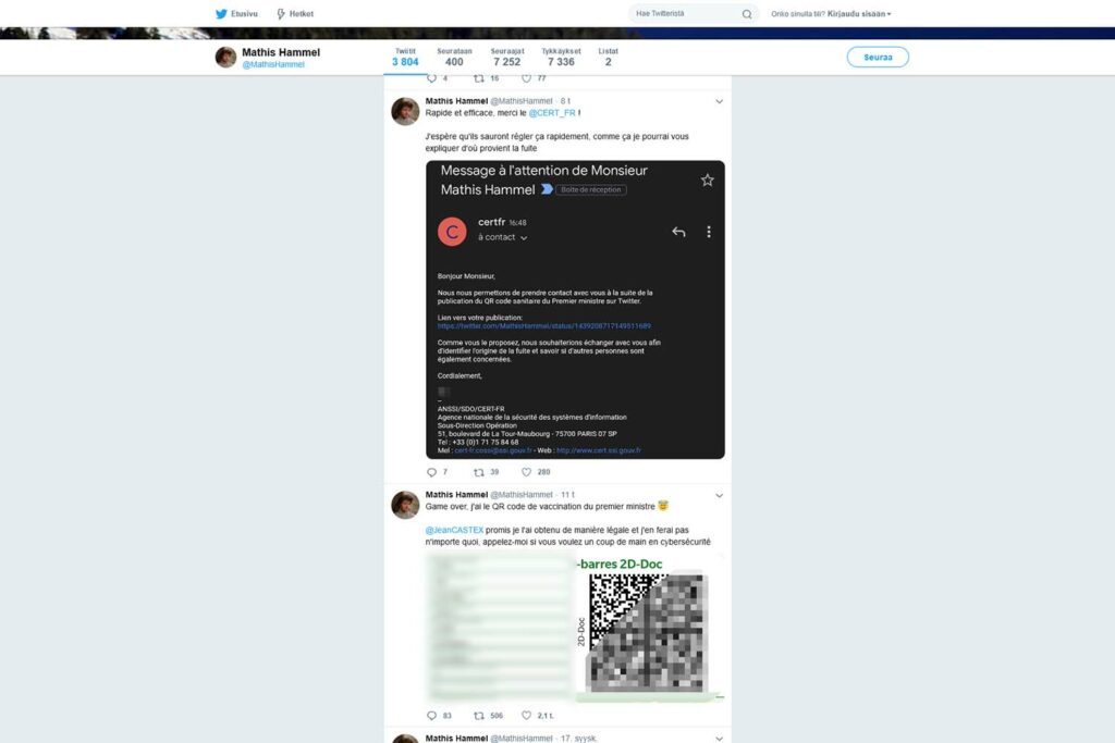 Twitter Jean Castex 2D-Doc Twitter Jean Castex 2D-Doc