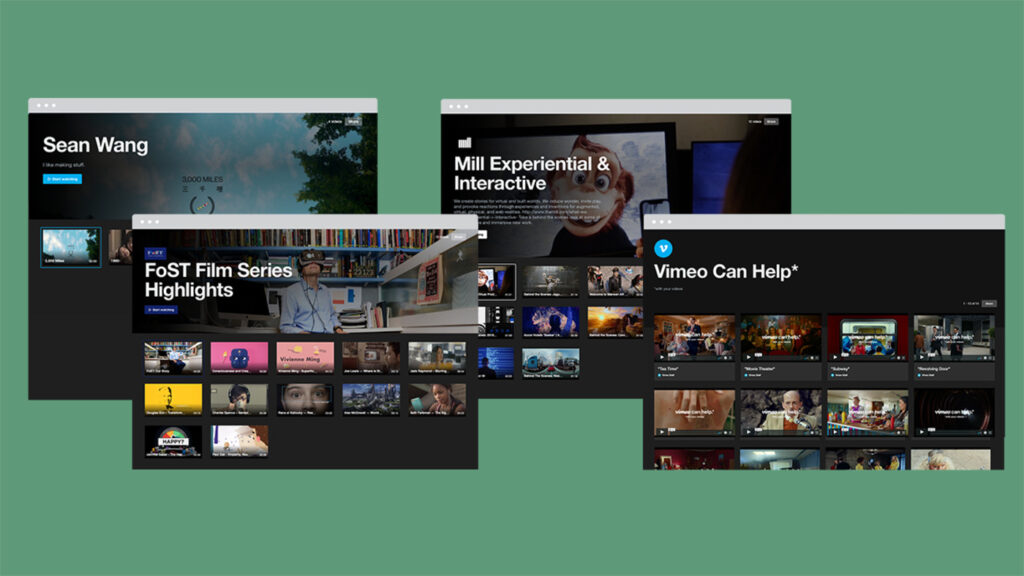 Vimeo s'adresse plutôt aux vidéastes ayant une démarche artistique. Vimeo s'adresse plutôt aux vidéastes ayant une démarche artistique.