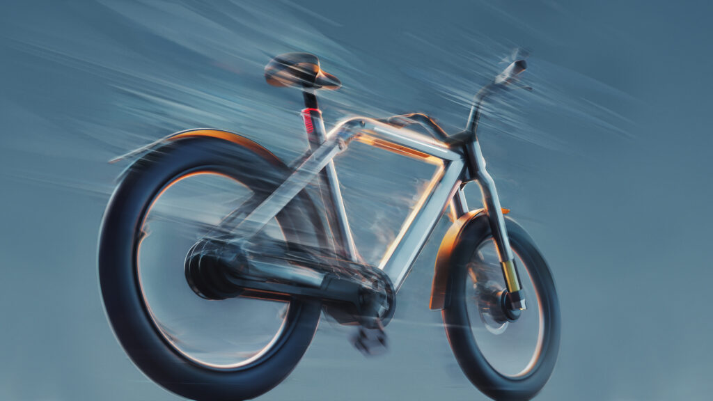 Le speedbike VanMoof V, illustrations // Source : VanMoof Le speedbike VanMoof V, illustrations // Source : VanMoof
