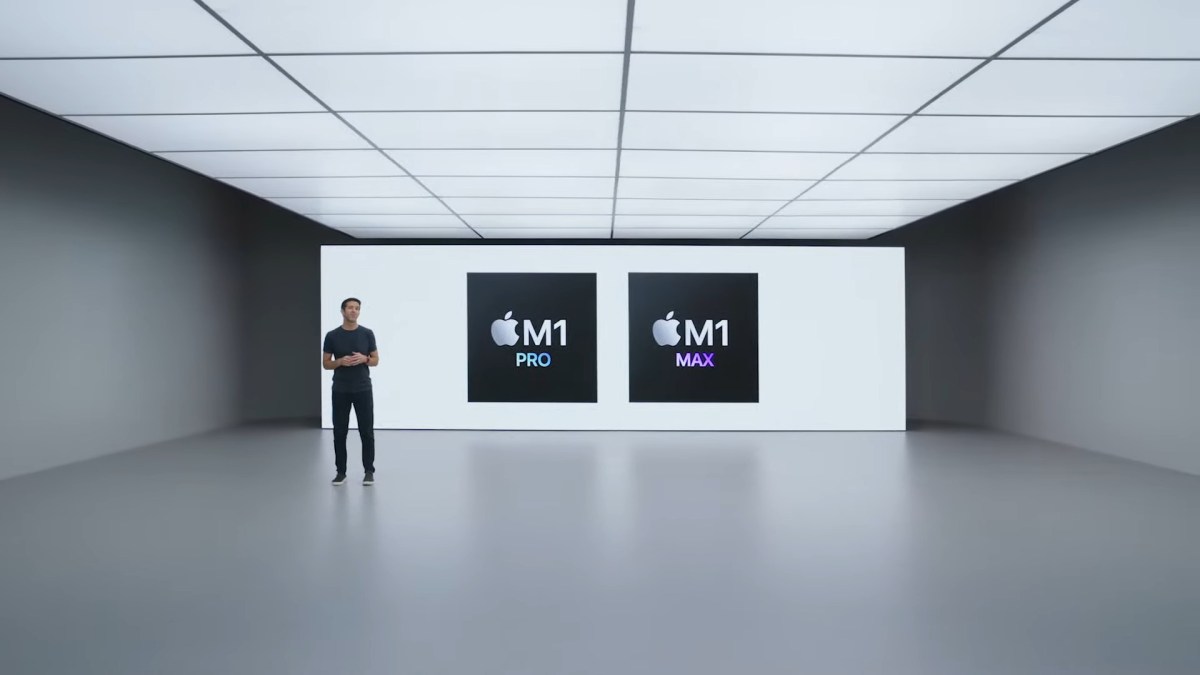 Les nouveaux processeurs Apple : M1 Pro et M1 Max // Source : Capture d'écran Numerama Les nouveaux processeurs Apple : M1 Pro et M1 Max // Source : Capture d'écran Numerama