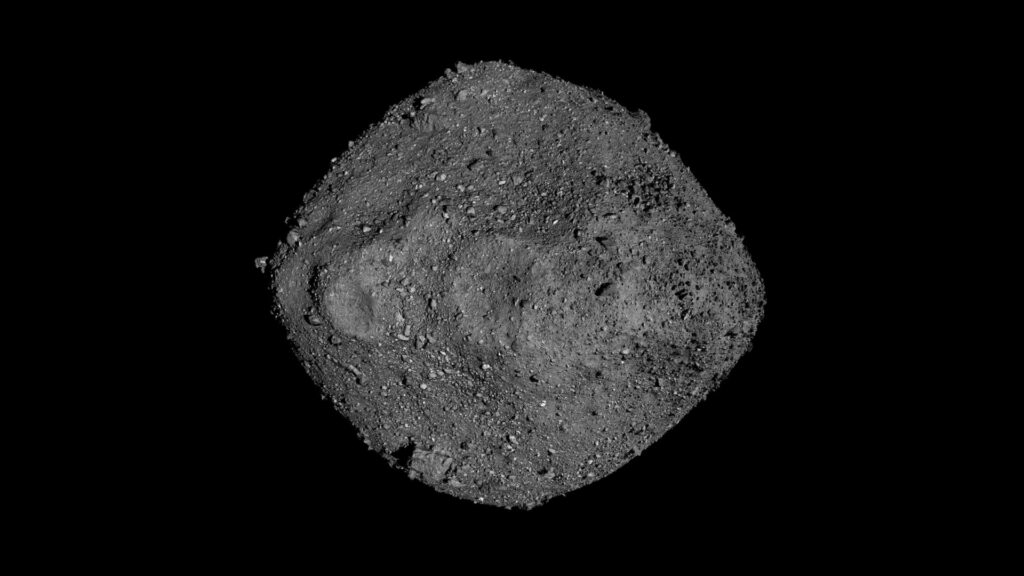 Bennu, vu par la sonde OSIRIS-REx. // Source : NASA/Goddard/University of Arizona Bennu, vu par la sonde OSIRIS-REx. // Source : NASA/Goddard/University of Arizona