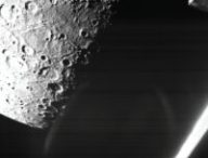 BepiColombo à 1 410 km de Mercure. // Source : ESA/BepiColombo/MTM, CC BY-SA 3.0 IGO (photo recadrée)