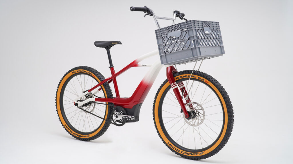 La batterie du vélo est fondue dans le cadre intégré // Source : Harley-Davidson La batterie du vélo est fondue dans le cadre intégré // Source : Harley-Davidson