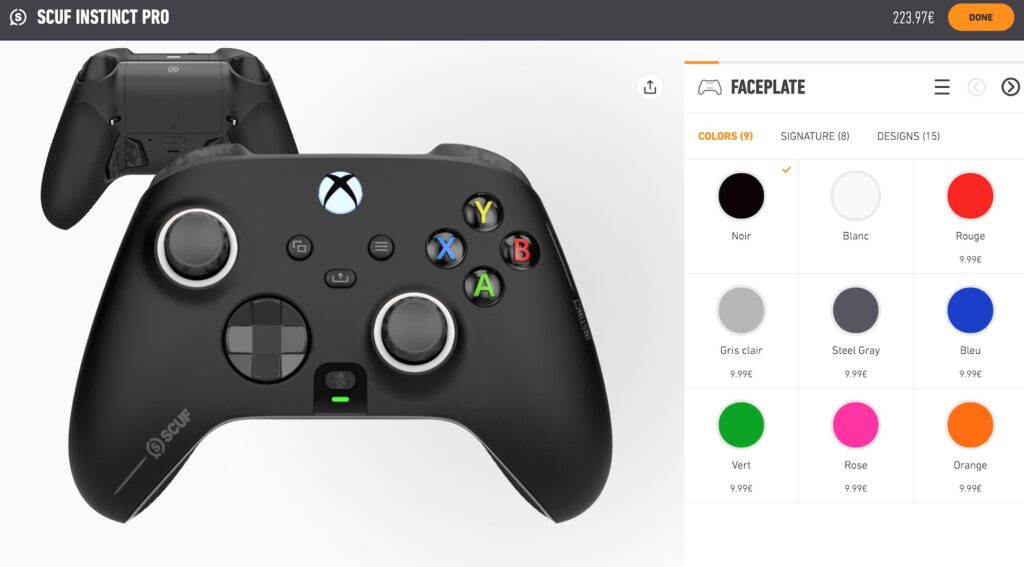Manette Xbox Instinct Pro par Scuf Gaming // Source : Capture d'écran Manette Xbox Instinct Pro par Scuf Gaming // Source : Capture d'écran