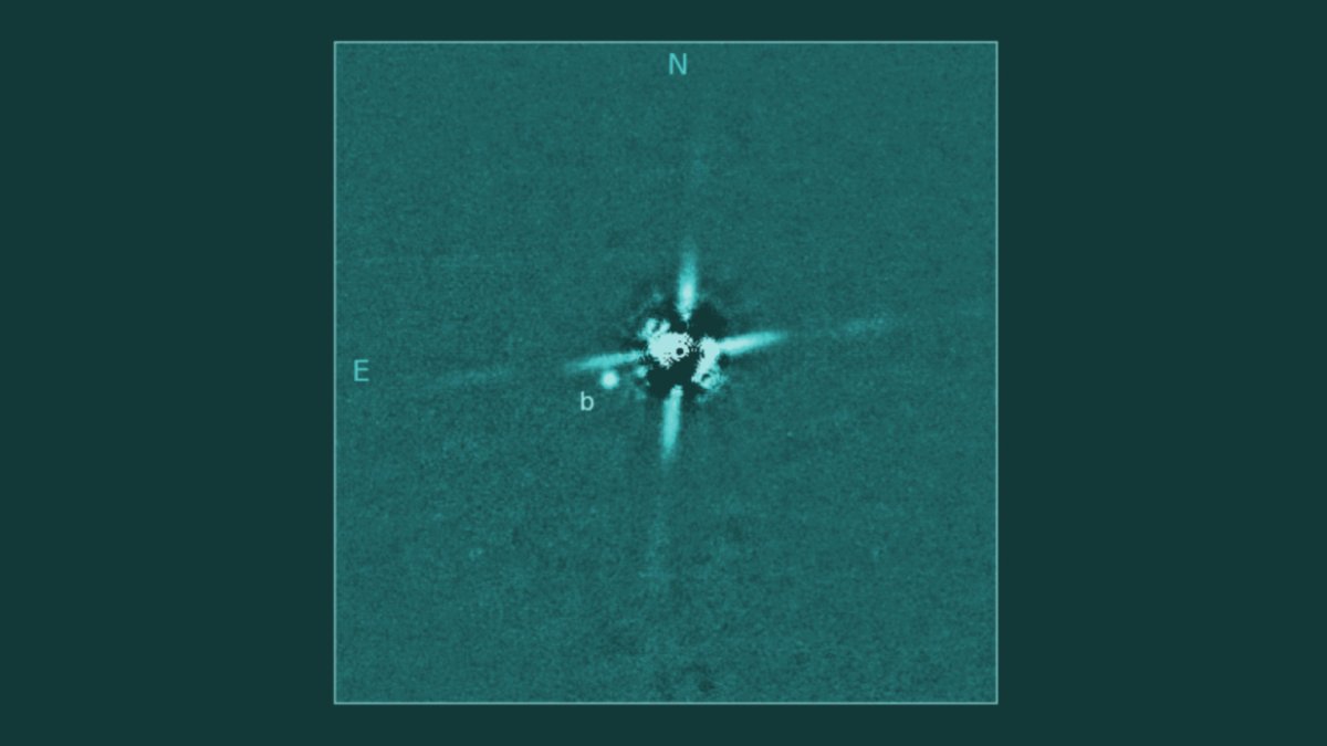 L'exoplanète 2M0437b. // Source : Subaru Telescope and Gaidos, et al. (2021) L'exoplanète 2M0437b. // Source : Subaru Telescope and Gaidos, et al. (2021)