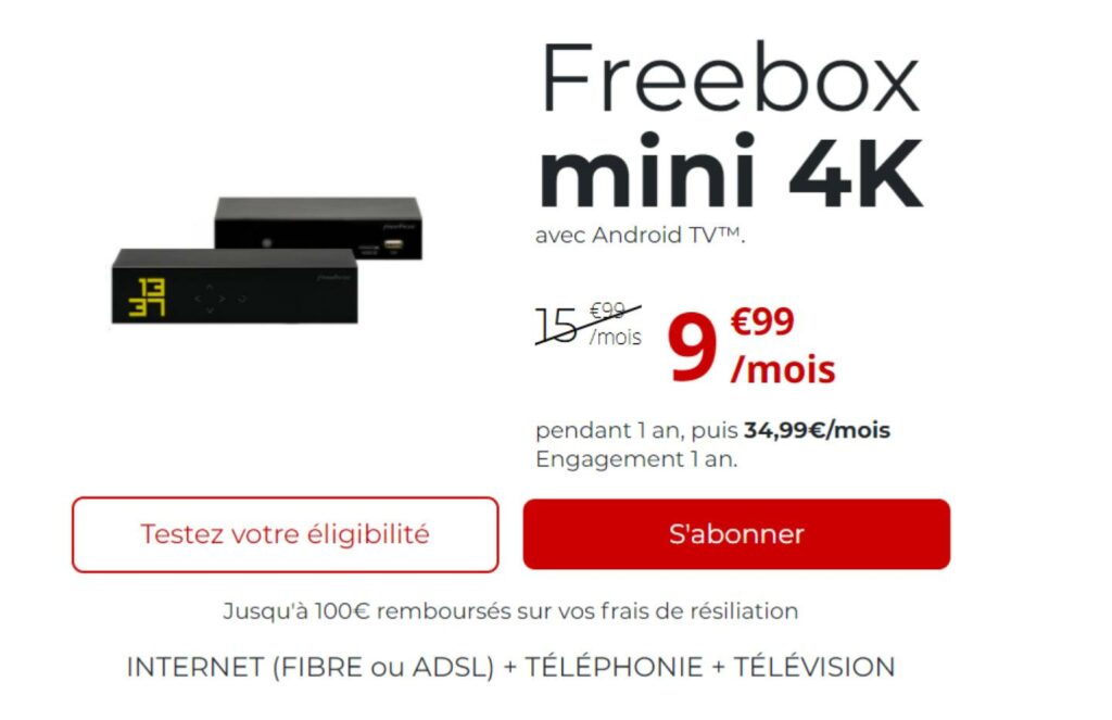 freebox mini 4K offre freebox mini 4K offre