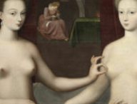 Gabrielle d'Estrées et une de ses soeurs // Source : URL Gabrielle d'Estrées et une de ses soeurs // Source : URL