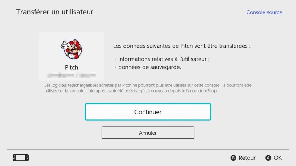 Transférer de données entre deux Nintendo Switch // Source : Maxime Claudel pour Numerama