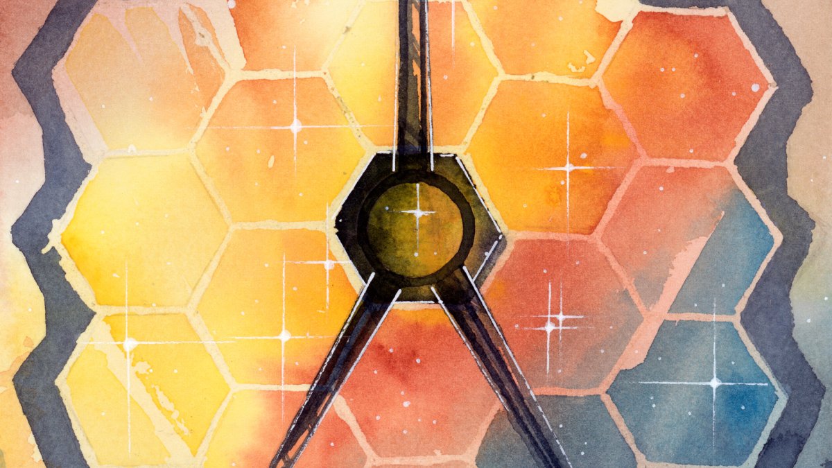 Illustration du JWST. // Source : Flickr/CC/Pierre Vuaillet (image recadrée) Illustration du JWST. // Source : Flickr/CC/Pierre Vuaillet (image recadrée)