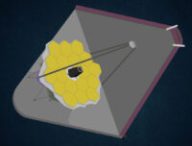 Le JWST. // Source : Nino Barbey pour Numerama Le JWST. // Source : Nino Barbey pour Numerama