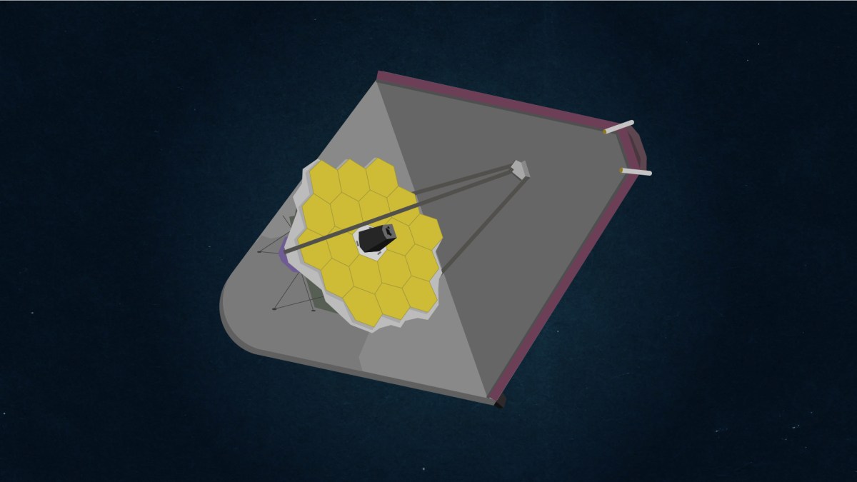 Le JWST. // Source : Nino Barbey pour Numerama Le JWST. // Source : Nino Barbey pour Numerama