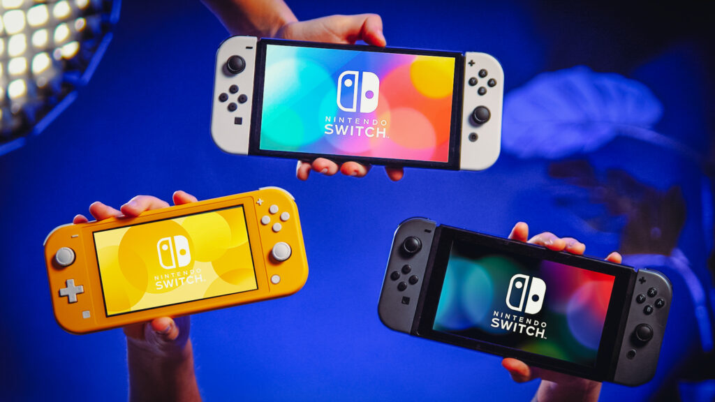 Nintendo Switch, Switch OLED et Switch Lite // Source : Louise Audry pour Numerama Nintendo Switch, Switch OLED et Switch Lite // Source : Louise Audry pour Numerama