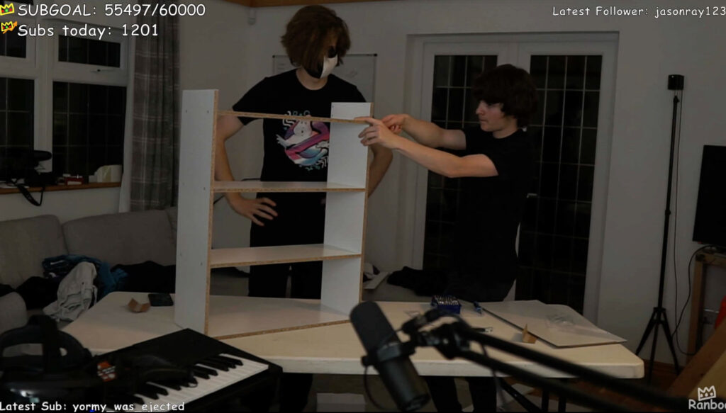 Un live du streameur Ranboo // Source : Ranboo / Twitch Un live du streameur Ranboo // Source : Ranboo / Twitch