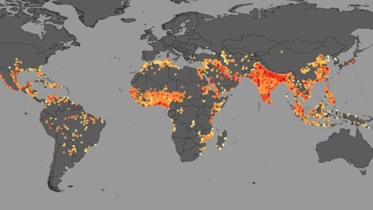 L'exposition des citadins aux températures extrêmes augmente // Source : Tuholske et al., PNAS, 2021 L'exposition des citadins aux températures extrêmes augmente // Source : Tuholske et al., PNAS, 2021