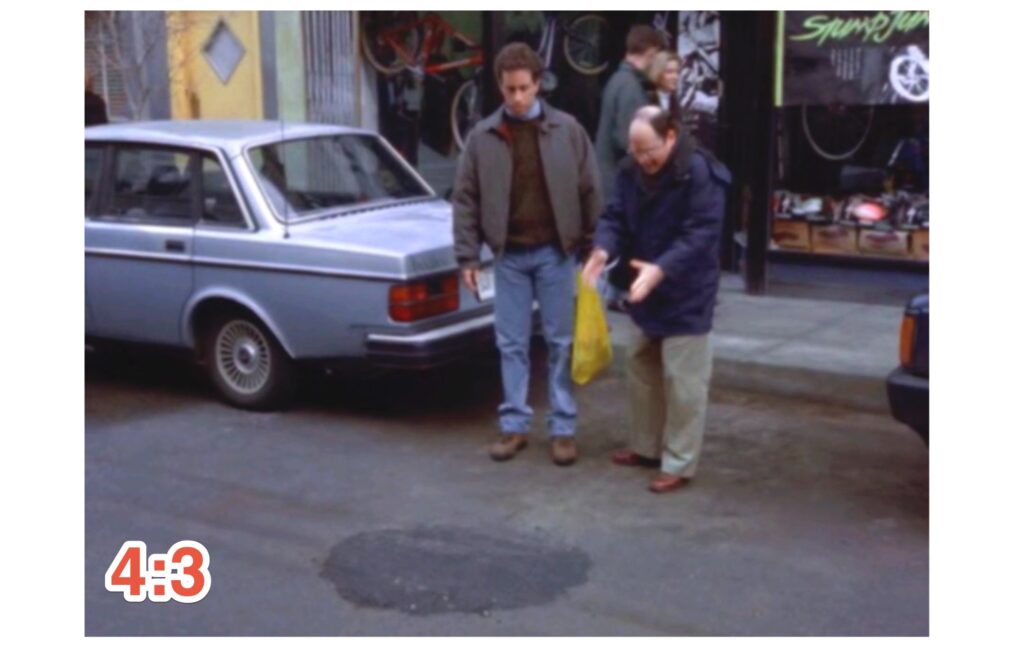 L'épisode E16S08 de Seinfeld en 4:3 // Source : NBC/Netflix L'épisode E16S08 de Seinfeld en 4:3 // Source : NBC/Netflix