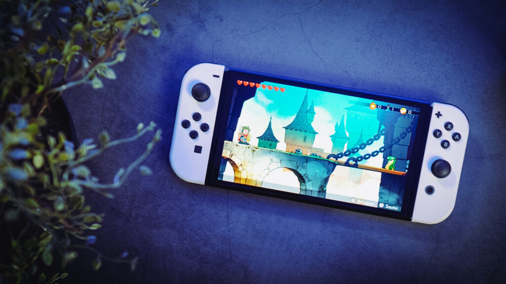 Nintendo Switch OLED // Source : Louise Audry pour Numerama Nintendo Switch OLED // Source : Louise Audry pour Numerama