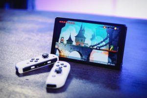 Nintendo Switch OLED // Source : Louise Audry pour Numerama Nintendo Switch OLED // Source : Louise Audry pour Numerama