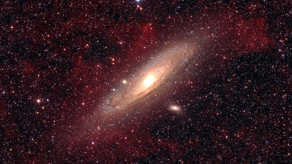 Galaxie d'Andromède. // Source : Wikimedia/CC/Giuseppe Donatiello (photo recadrée) Galaxie d'Andromède. // Source : Wikimedia/CC/Giuseppe Donatiello (photo recadrée)