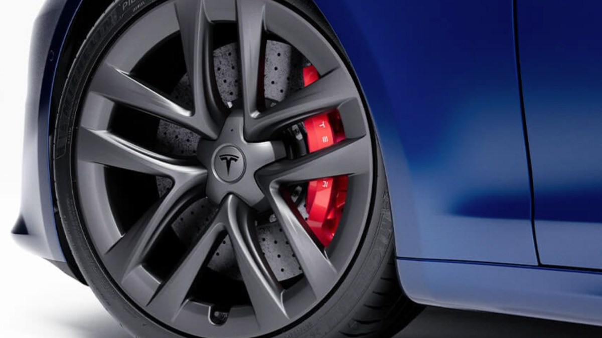 Kit de freinage haute performance pour la Tesla Model S Plaid // Source : Tesla Kit de freinage haute performance pour la Tesla Model S Plaid // Source : Tesla
