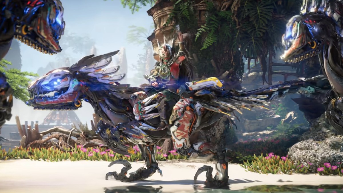 Le Clawstrider dans Horizon Forbidden West. // Source : Guerilla Games Le Clawstrider dans Horizon Forbidden West. // Source : Guerilla Games