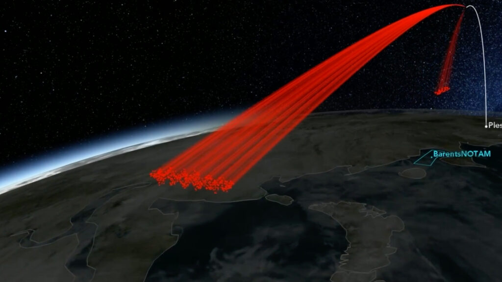 Vous pouvez visualiser les débris spatiaux créés par le tir de missile russe // Source : Ansys Vous pouvez visualiser les débris spatiaux créés par le tir de missile russe // Source : Ansys