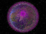 Représentation des débris spatiaux autour de la Terre. // Source : Capture d'écran LeoLabs 16 novembre 2021