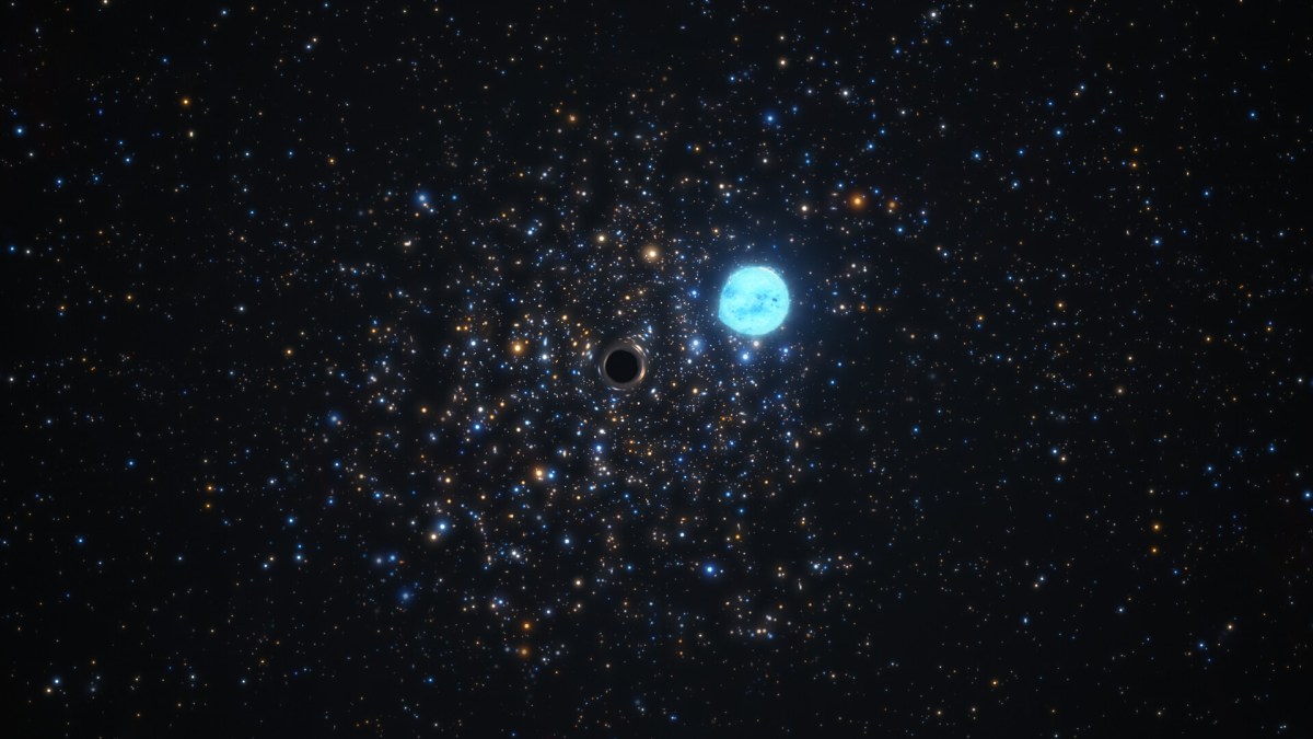 Le trou noir situé en-dehors de notre galaxie // Source : European Southern Observatory Le trou noir situé en-dehors de notre galaxie // Source : European Southern Observatory