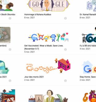 Plusieurs doodles de Google. // Source : Capture d'écran Google Plusieurs doodles de Google. // Source : Capture d'écran Google