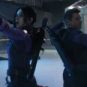 Hawkeye. Hailee Steinfield et Jeremy Renner. // Source : Disney+ Hawkeye. Hailee Steinfield et Jeremy Renner. // Source : Disney+