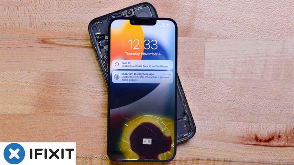 La mise à jour attendue permettra à Face ID de fonctoinner même après une réparation hors Apple Store // Source : iFixit Youtube La mise à jour attendue permettra à Face ID de fonctoinner même après une réparation hors Apple Store // Source : iFixit Youtube