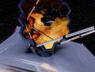 Représentation du JWST dans l'espace. // Source : NASA's Goddard Space Flight Center