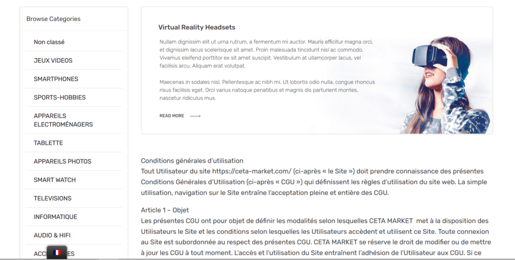 Des conditions de vente qui n'invitent pas à la confiance. // Source : Capture d'écran Numerama.