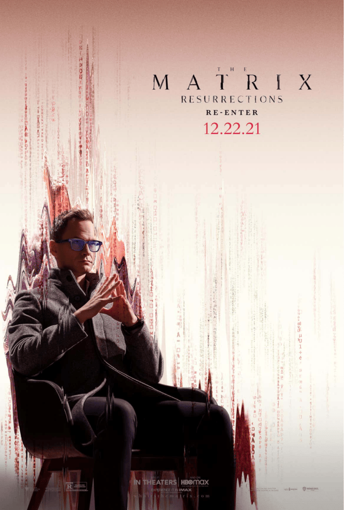 Neil Patrick Harris dans Matrix 4. // Source : Warner Neil Patrick Harris dans Matrix 4. // Source : Warner