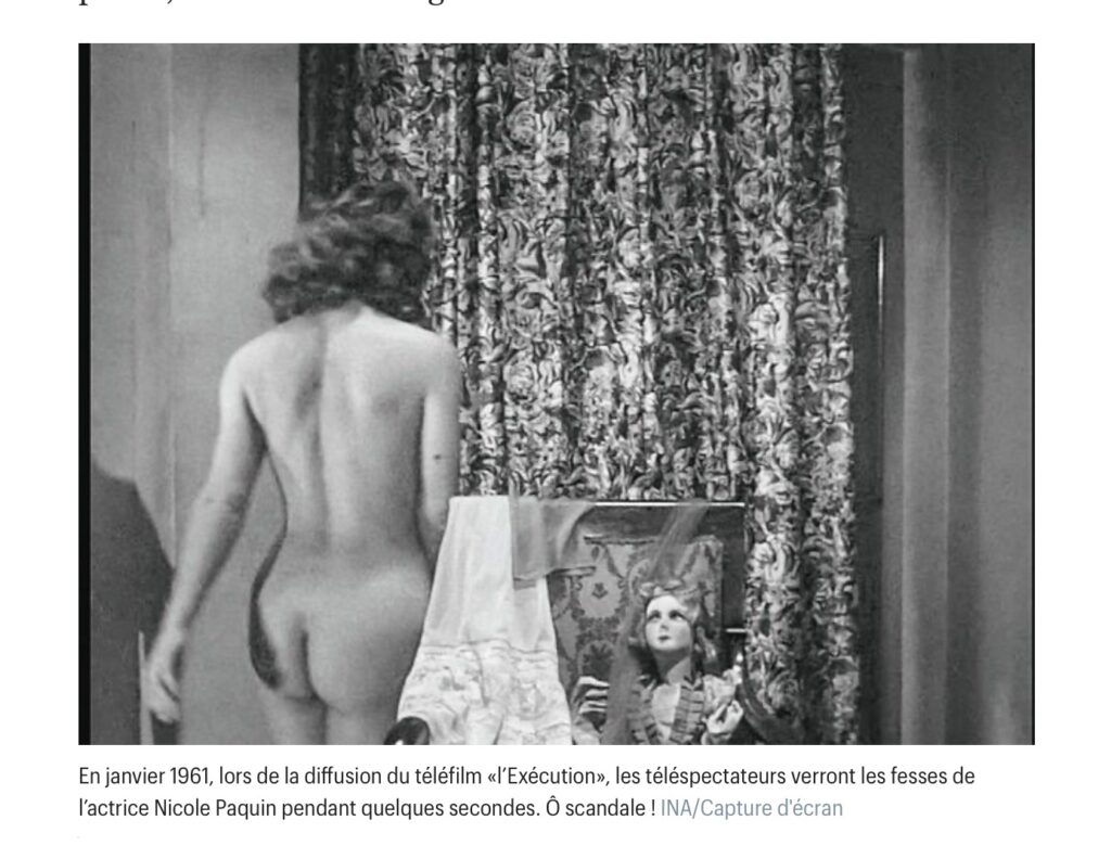 La photo du postérieur de Nicole Paquin publiée dans le Parisien // Source : Le Parisien La photo du postérieur de Nicole Paquin publiée dans le Parisien // Source : Le Parisien