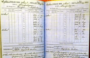 Les registres maritimes regorgent d'informations sur l'évolution de la météo. // Source : Weather Rescue at Sea