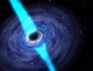 Vue d'artiste d'un disque d'accrétion autour d'un trou noir. // Source : National Radio Astronomy Observatory, USA